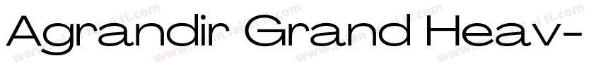 Agrandir Grand Heav字体转换